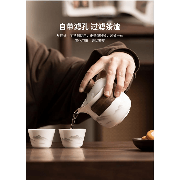 中国直送】スミ社製ビジネスギフトトラベルティーセット（マグカップと