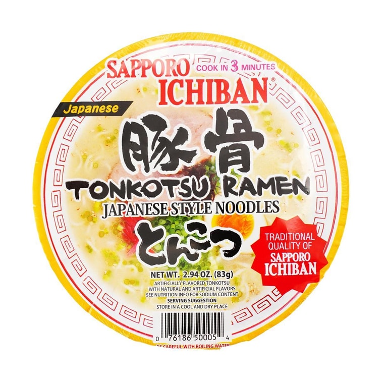 日本SAPPORO ICHIBAN札幌一番 豬骨風味日式拉麵 日式泡麵 83g 3