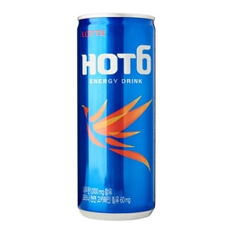 韩国LOTTE乐天 HOT6 功能性能量饮料 250ml