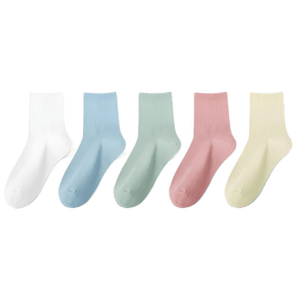 Disposable Socks High Elasticity Breathable Soft Comfortable 5 Pairs