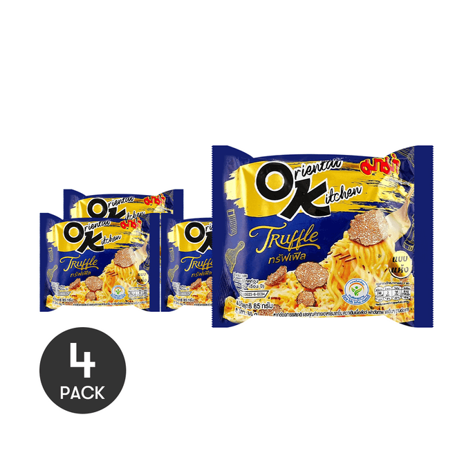 泰国MAMA妈妈 OK泡面 黑松露拌面 方便面干拌面  85g *4【4份超值装】