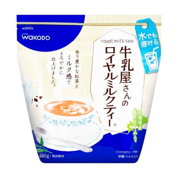 日本wakodo牛乳屋速溶皇家奶茶粉260g 亚米网