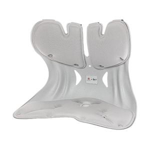 Ergonomic Lumbar Support Cushion with Backrest, Extra-Large Size (Gray)