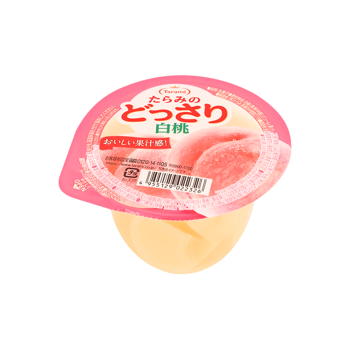 日本TARAMI塔啦蜜 水果果肉果冻 白桃味 230g