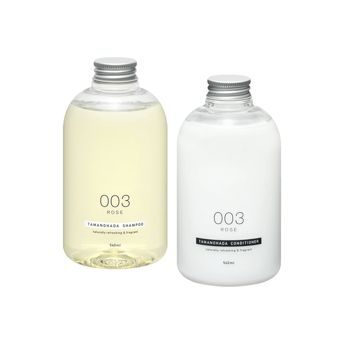 (バリューセット) シャンプー+コンディショナー 自然のさわやかさと香り #003 ローズ 540m