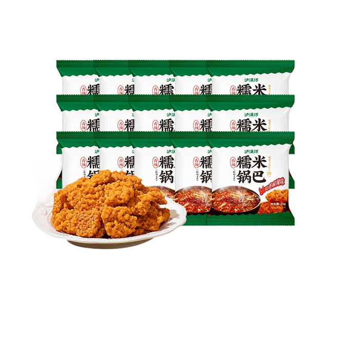 [중국 직배송] 루시강 바삭한 쌀 크러스트 (쓰촨 매운맛) 25g*10봉지