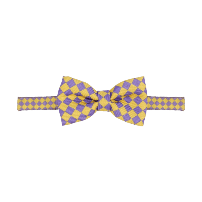 Cat Collar with Bow Tie Pet Accessories Yellow and Purple