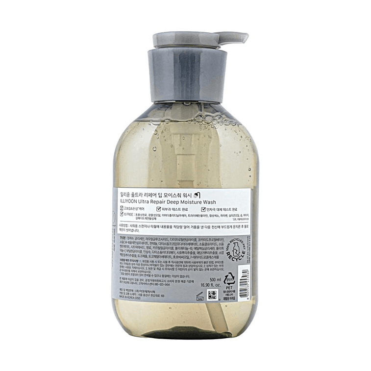 ILLIYOON Ultra Repair Deep Moisture Wash For Very Dry Skin Jojoba Oil Provitamin D pH Balanced 10 Free【Deep Hydrating Re 3