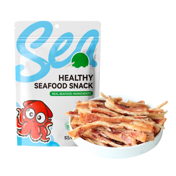 Bake Squid strips Iron plate Seafood snack Give gifts chewy High protein New technology Original 80g