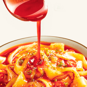 Spicy Oil Flowing Wide Noodles, 9.52 oz