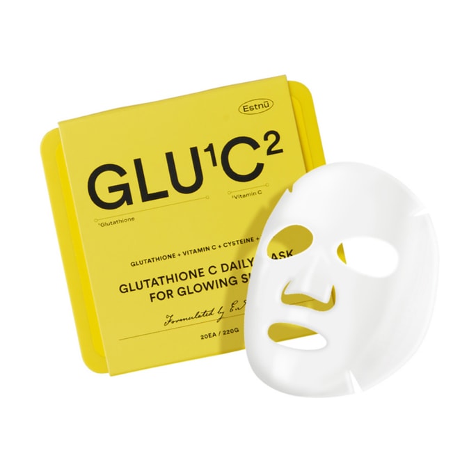 GLU1C2 GLOW DAILY MASK PACK  (20 Sheets)