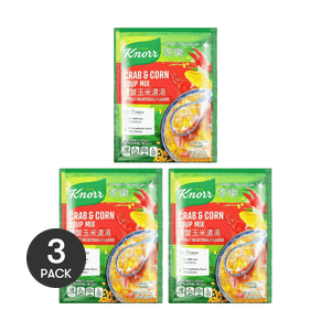 Crab & Corn Soup Mix , 3 Servings, 1.6 oz *3【3 Pack】