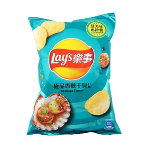台灣版LAY'S樂事 洋芋片 極品香煎乾貝味 59.5g【新包裝】