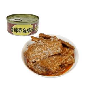 Five-Spice Braised Ribbon Fish Canned Seafood Ready-to-Eat Snack Crispy And Delicious Ribbon Fish Can 100g*1