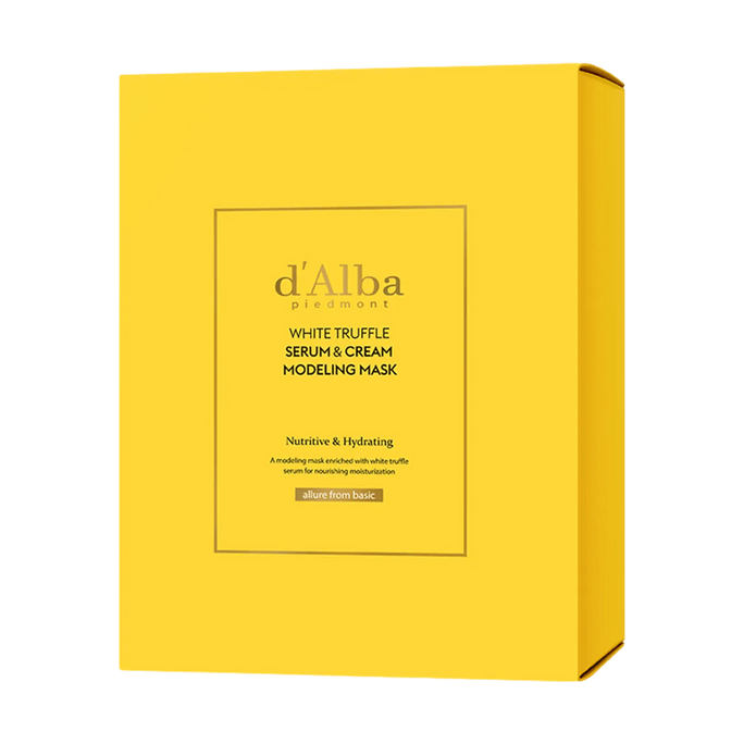 화이트 트러플 세럼 & 크림 모델링 마스크, 영양 및 수분 공급, 4개입