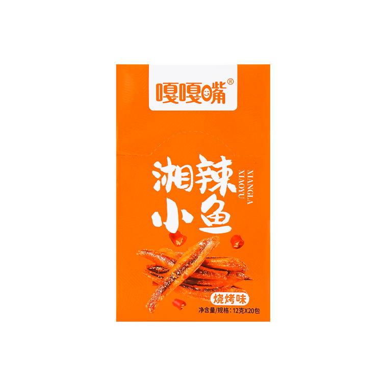 嘎嘎嘴 湘辣小魚 燒烤口味 12g*20包 4