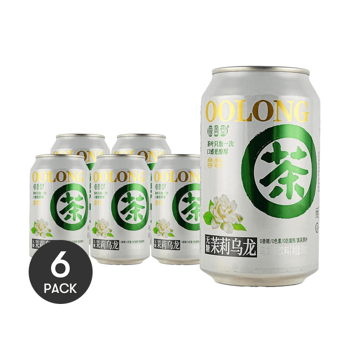 豫善堂 無糖茉莉烏龍茶 310ml *6【6份超值裝】【0糖0卡0脂】【鮮醇清爽 夏日必備】