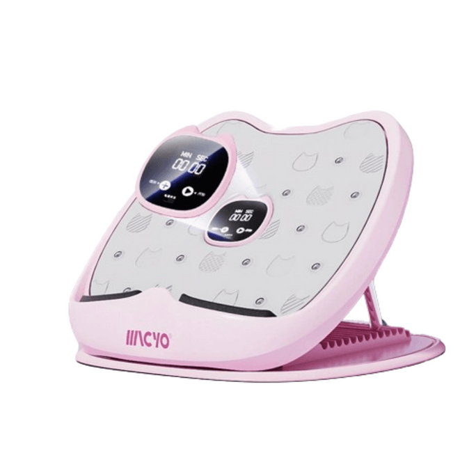 Slanting Pedal Slim Leg Stretcher for Legs 15-speed Adjustable Magnetic Timing  pink 1pc