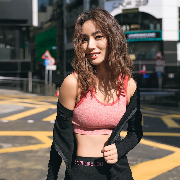 Sports Double Shoulder Belt Bra For Yoga Fitness Train/Black#/M - Yami