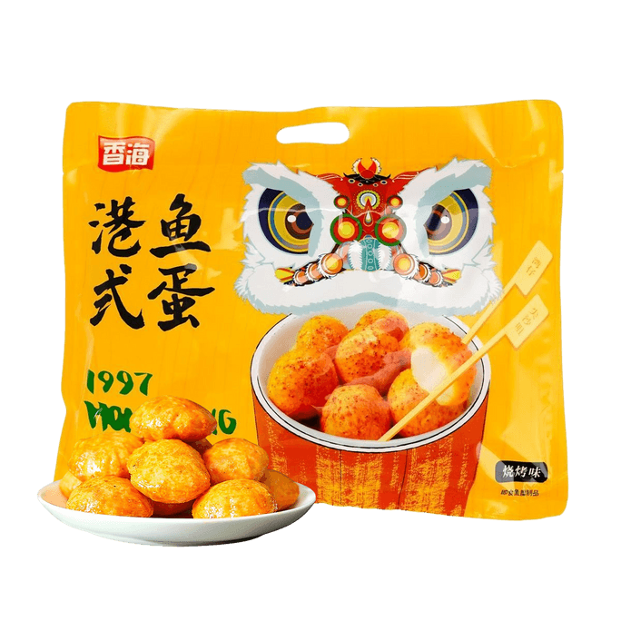 香海 港式鱼蛋 烧烤味  300g【Q弹劲道 鲜香四溢】