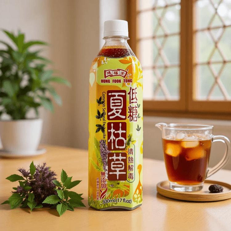 香港鸿福堂夏枯草植物凉茶500ml【无添加】【清热解毒】 - 亚米