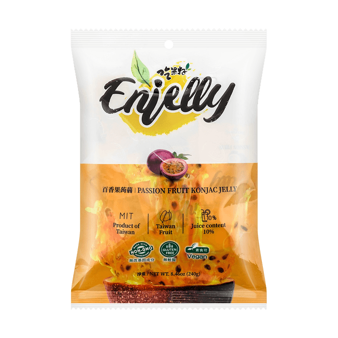 Passion Fruit Konjac Jelly - Fruity Snack, 8.46oz