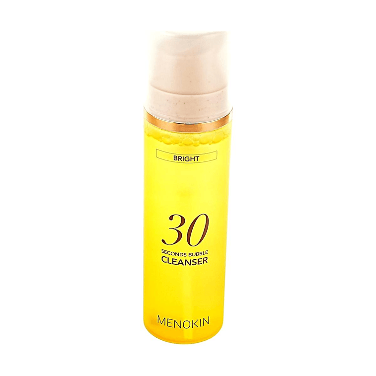 韩国MENOKIN 30秒泡泡洁面 维C精华泡沫洗面奶 150ml #焕亮型 温和弱酸性 深层卸防晒底妆 净化暗沉 敏感肌适用【朴宝英同款】 4