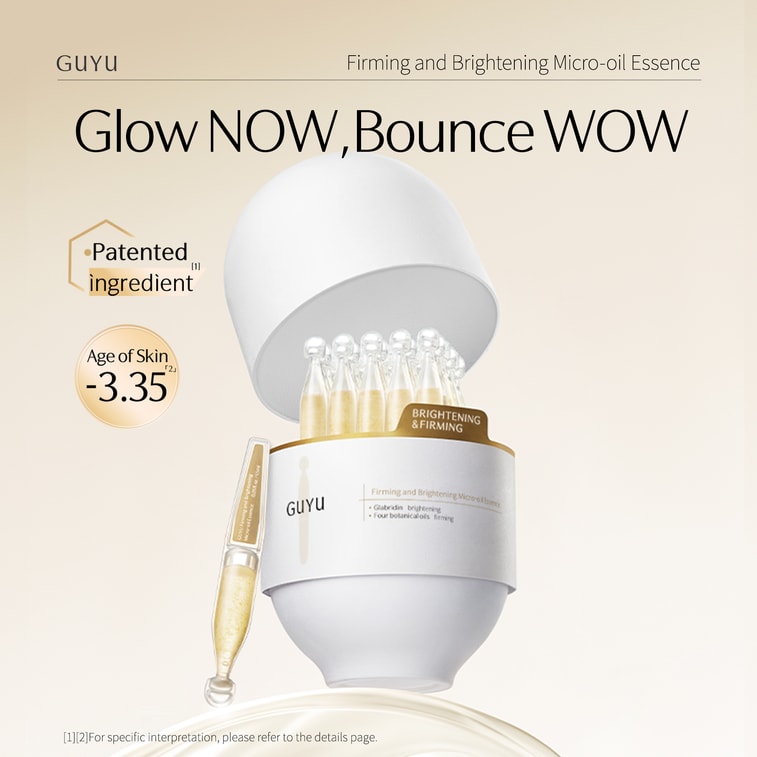 【US Direct】Day & Night Anti-Aging Glowing Essence Duo for Face - Ginseng Serum+Micro-oil Serum (60 Ampoules Total) 7