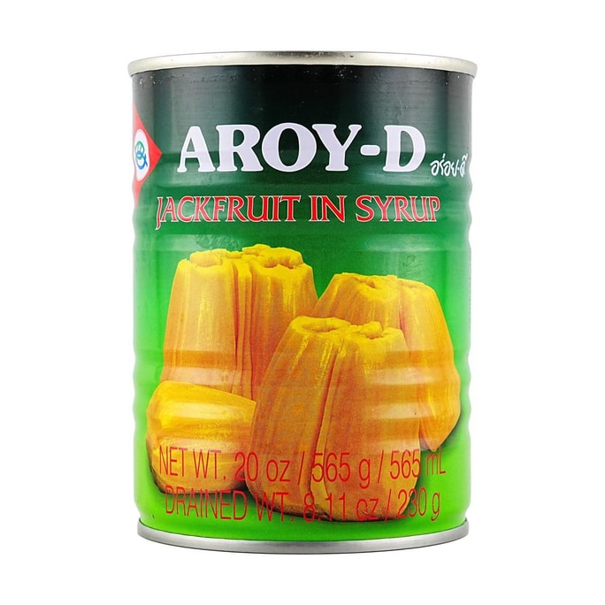 泰国AROY -D安来利 糖水菠萝蜜 565g【水果罐头 可制作水果捞】