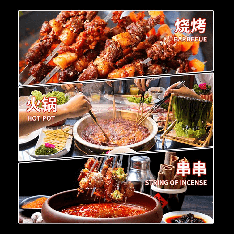 【中国直邮】 单山 麻辣蘸水  云南特产辣椒面烧烤烤肉蘸料辣椒干碟麻辣沾水调料150g*1袋 3