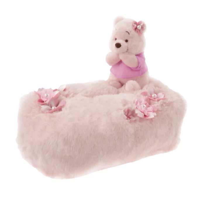 【日本直邮】DISNEY 东京迪士尼 小熊维尼毛绒纸巾盒 23.5×31×18cm