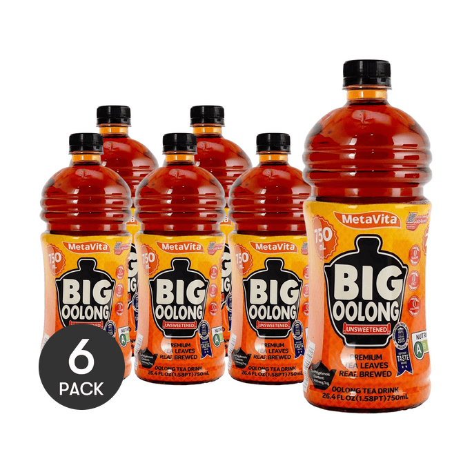 METAVITA麦多维多 大乌龙茶饮料 750ml*6瓶【超值6瓶装】【0脂0糖】