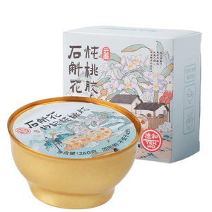 【China Direct Mail】Dehe Stewed Peach Gum With Dendrobium & Wolfberry, No Preservatives,260g*1 Can