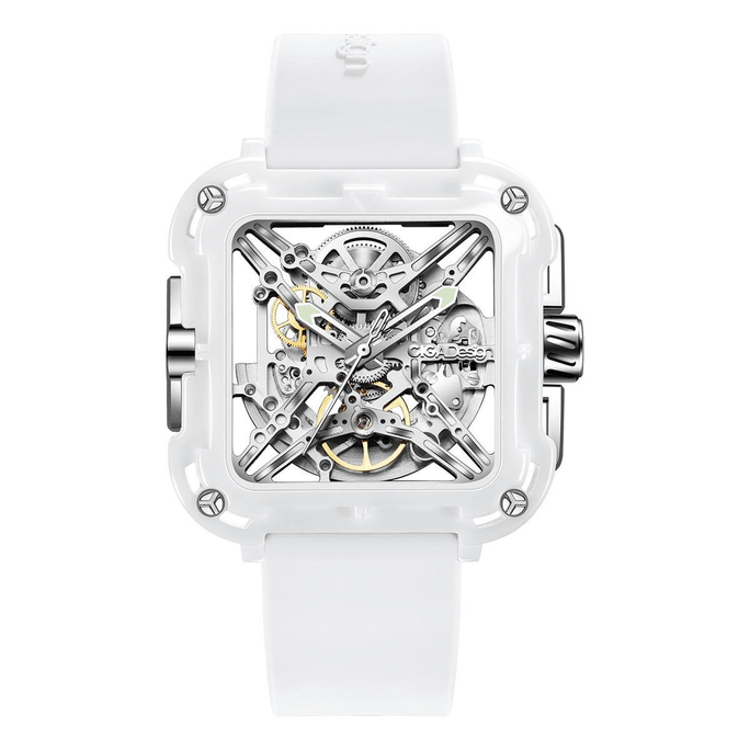 Watches Series X·Machina White Automatic Mechanical Watch For Women Original Design Exquisite Gift box