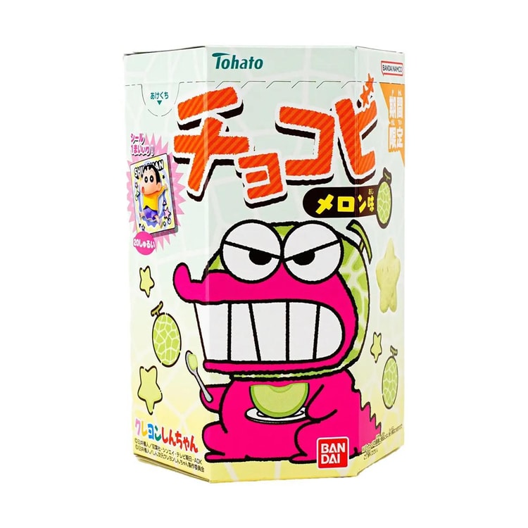 TOHATO Crayon Shin-chan Biscuits, Melon Flavor, 0.81 oz, comes with a  sticker - Yamibuy.com