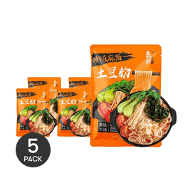 袁鲜 砂锅麻酱土豆粉 290g *5【5份超值装】【5分钟速食】【汤鲜味美】