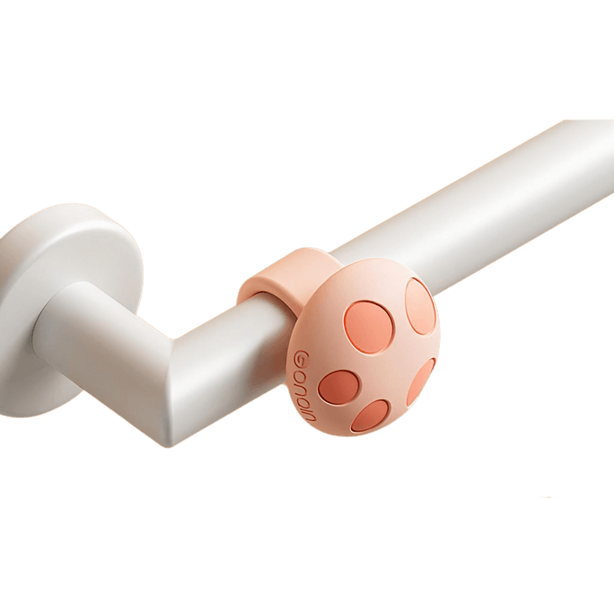 Silicone Door Stopper Bumper Pink 1 Pc- No Drill Silent Wall Protector for Door Handles