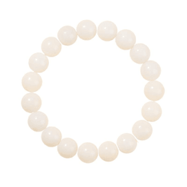 【中国直邮】庆祥泰白玉菩提手串纯天然菩提根菩提子文玩串珠手链10mm圆珠款1串