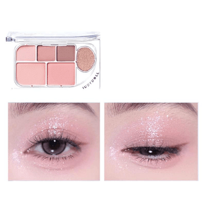 [중국 직배송] 주디돌 6색 아이섀도우 팔레트, 쉬머리 에브리데이 01 옥시젠 피치 팔레트, 8g*1박스