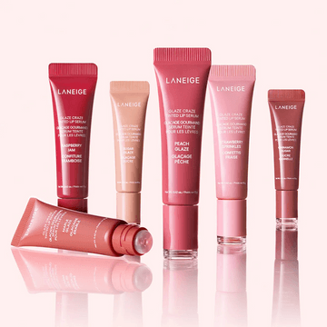 韩国LANEIGE兰芝 甜甜圈晶冻炫色精华唇蜜 裸感清透亮彩嘟嘟唇 95%精华 12g #03 桃桃釉光味【暖调BEST】