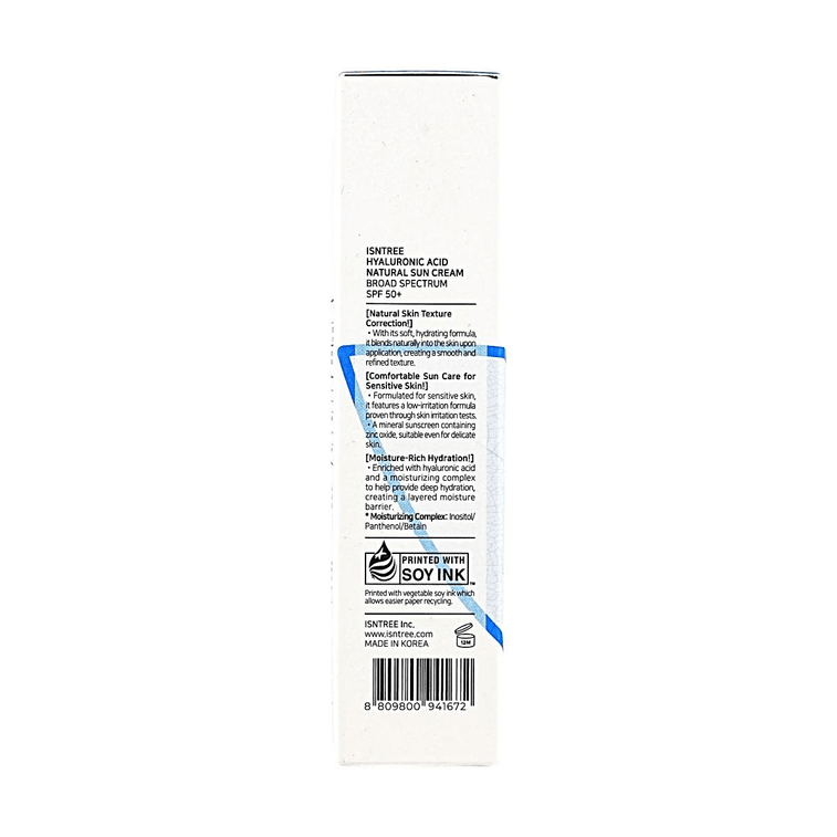 Crème solaire naturelle à l'acide hyaluronique, 1,7 oz, crème solaire hydratante légère à large spectre pour peaux sensibles 12