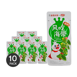 Spicy & Sour Seasoned Kelp Snack 0.7oz  *10【10 Packs】【Spicy & Sour Flavor】【Fresh & Crunchy】
