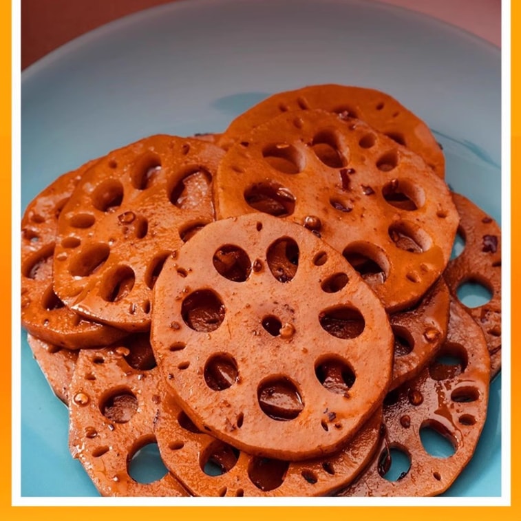 Braised Lotus Root Sweet & Spicy Flavor, 160g | Wuhan Specialty Spicy Snack, Zhou Hei Ya-Style Ready-to-Eat Slices, Savory & Tender, Individually Vacuum-Packed Vegan Side Dish 3