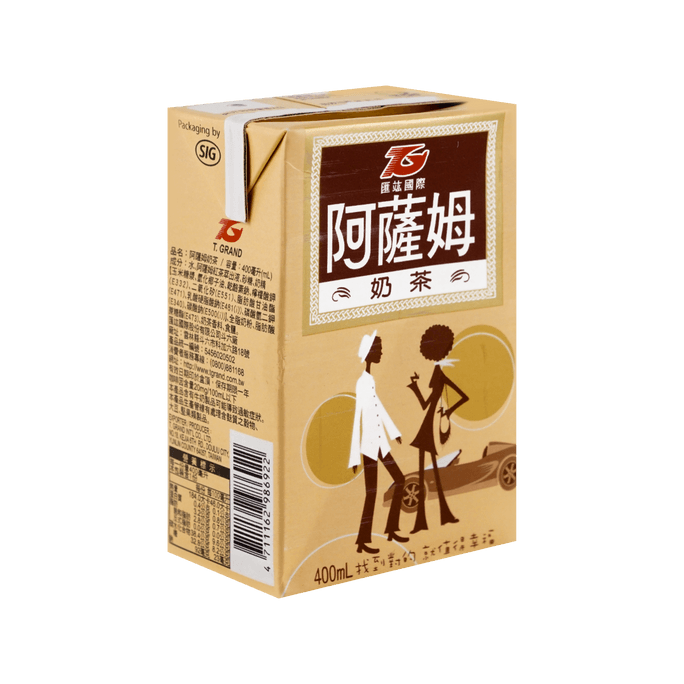 台湾汇竑国际 阿萨姆奶茶 400ml