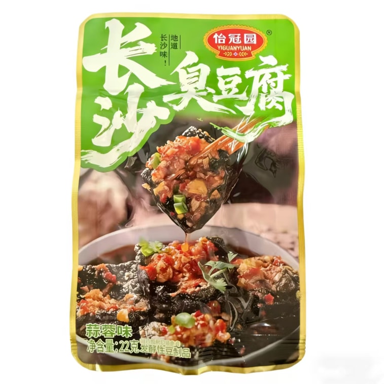 Fried Stinky Tofu With Garlic Flavour Snack, Ready-to-eat 22g*6 packs (132g) Garlic Stinky Tofu Specialty Snack 8