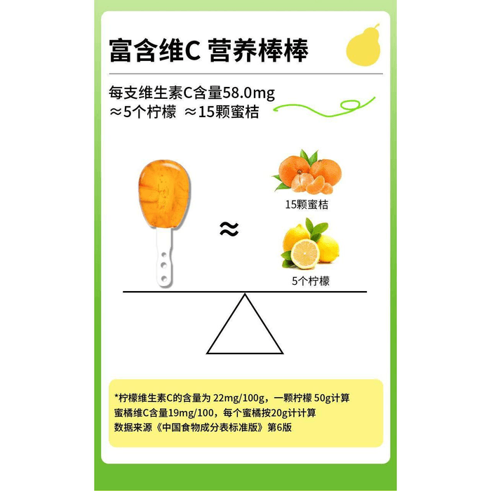 Vitamin C Lollipop Pear Cream Soft Candy 120g * 1 Bag 3