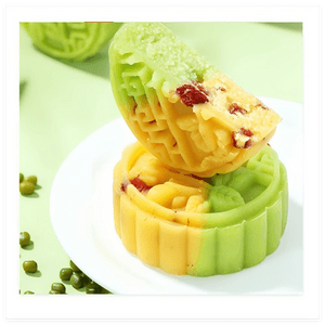 【中国直邮】 味滋源 蔓越莓双色绿豆糕 传统中式糕点心 下午茶办公室零食小吃1袋