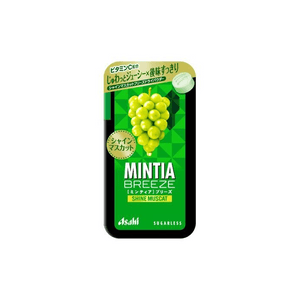 【日本直邮】 日本 朝日 MINTIA BREEZE阳光麝香葡萄薄荷糖 30粒 阳光麝香葡萄 薄荷糖 清新口气 口腔清洁 便携 含片 提神 日常食用