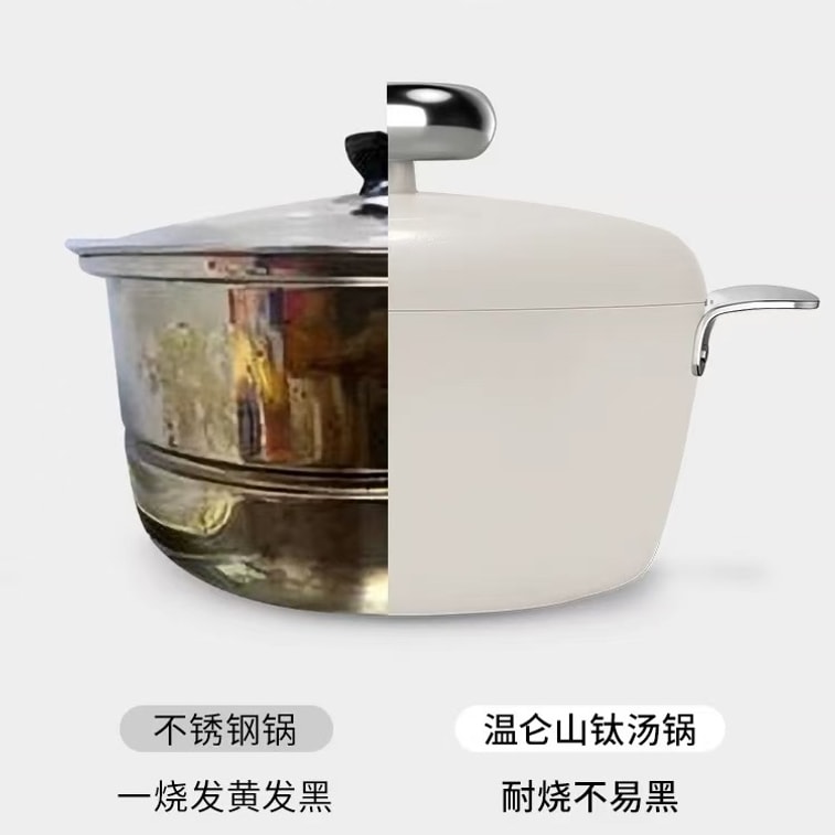 Micro Pressure Stew Pot Non-stick white 24cm 5
