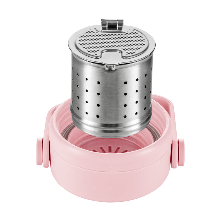 BUYDEEM北鼎 泡茶随手杯 茶水分离泡茶杯子玻璃杯水杯CD1008 猪猪粉 630ml 6